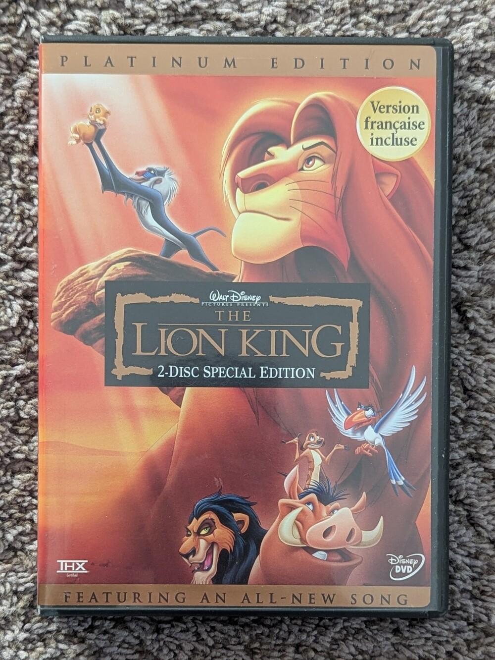 The Lion King 2-Disc Special Edition Platinum Edition DVD Disney Movie